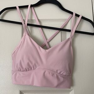 Strappy back sports bra